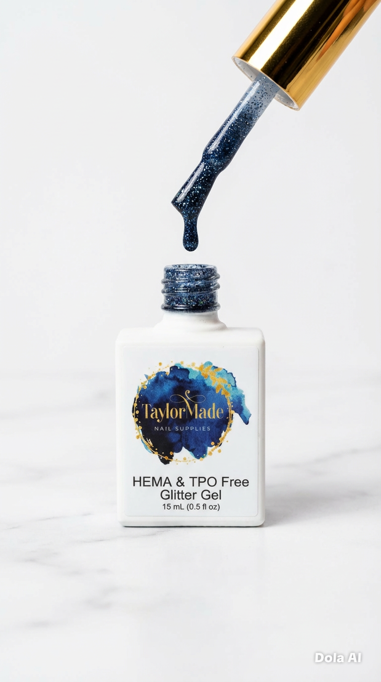 Artic Frost (135) Hema & TPO free Glitter Gel Polish 15ml