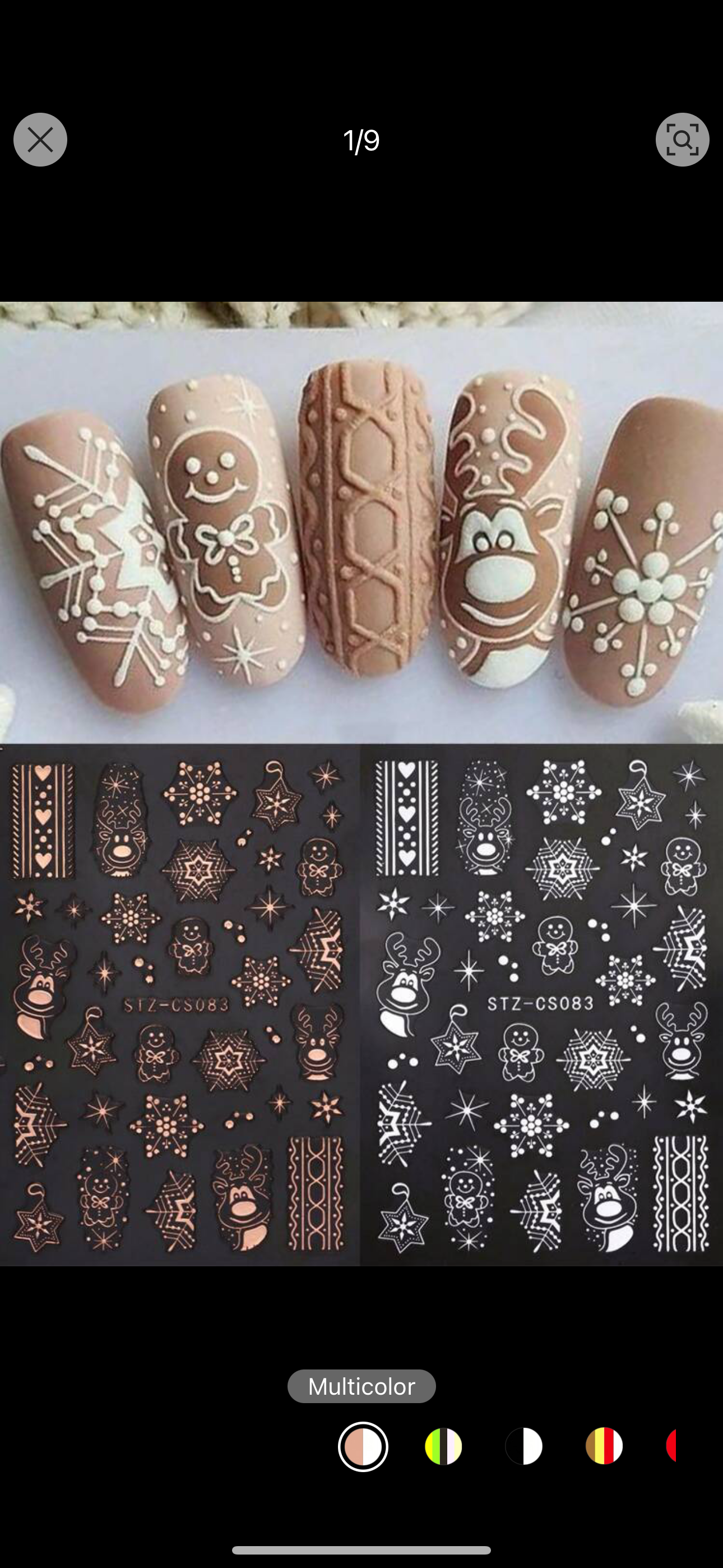 2 Piece Winters Snowflakes Christmas Stickers