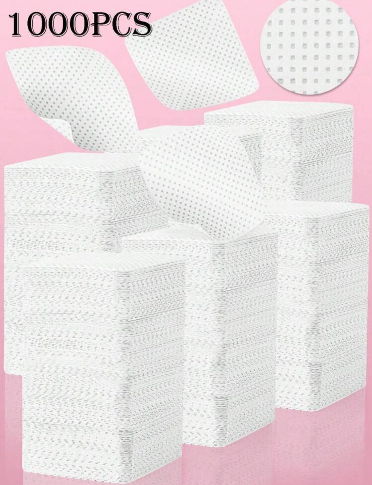 1000 White Lint Free Wipes