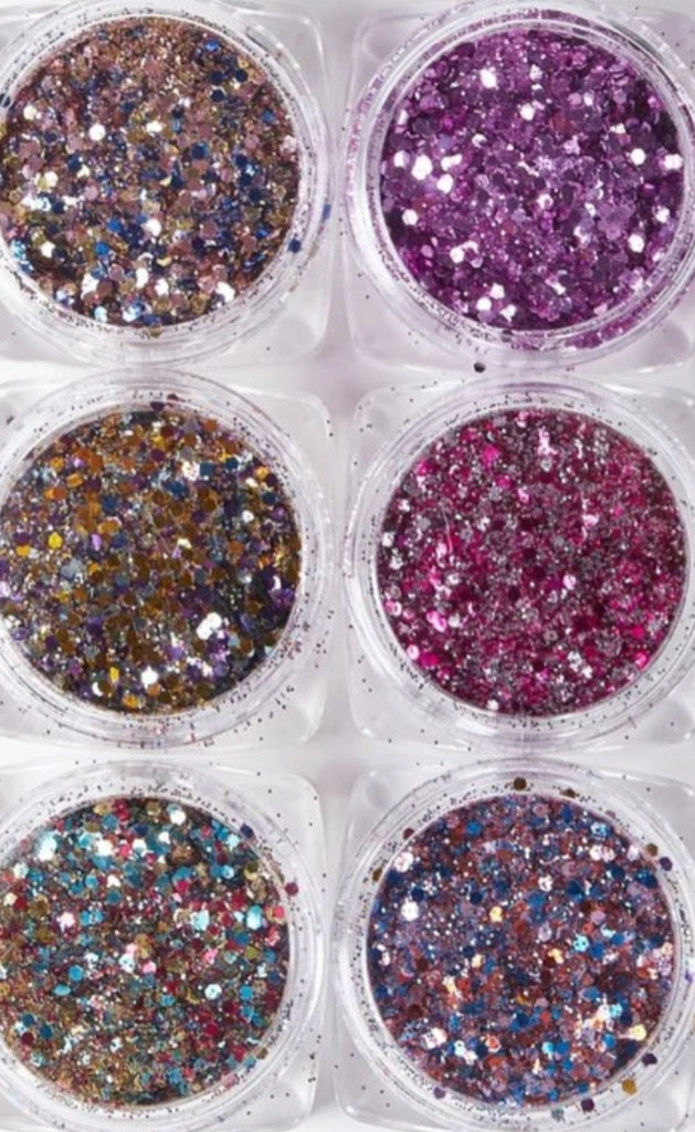 NEW IN❤️Pack of 6 gorgeous glitters