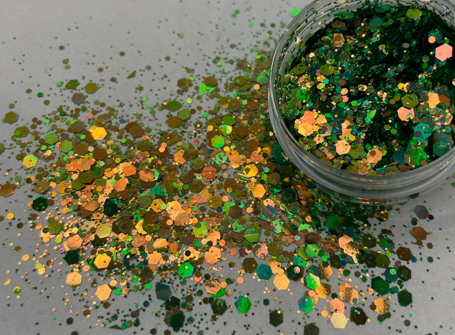 Green Mermaid Chameleon glitter