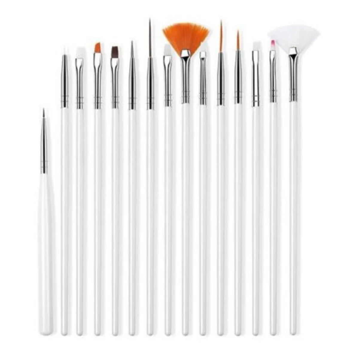 15 piece White Brush set