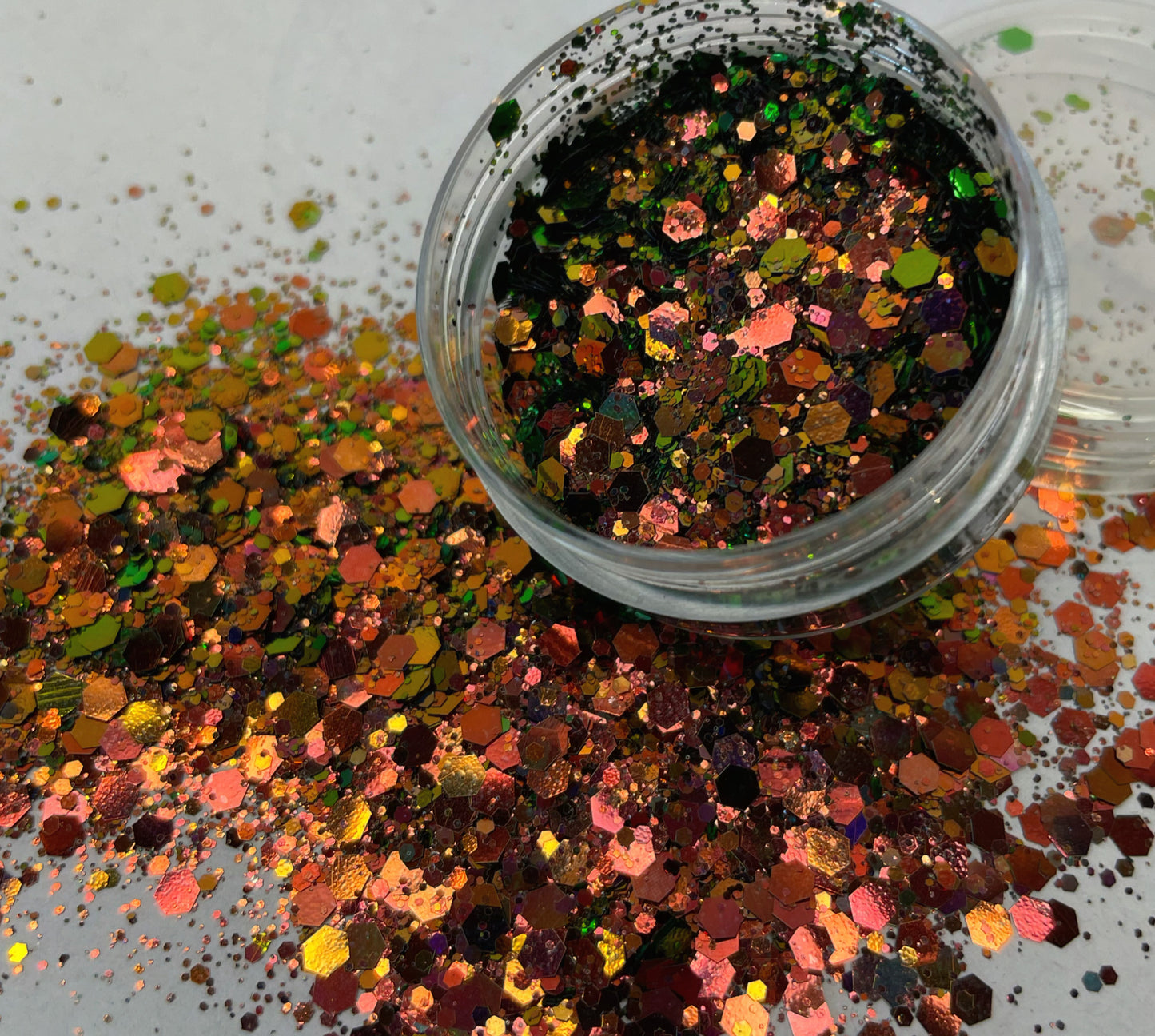 Red Wine Mermaid Chameleon glitter