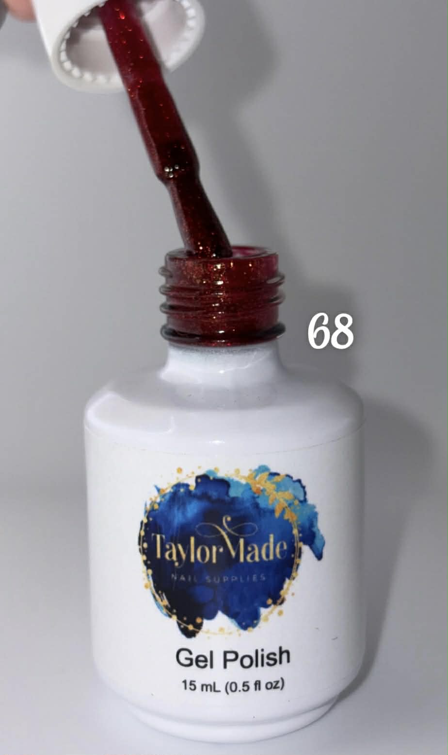 Glittery Red No 68 15ml Gel Polish