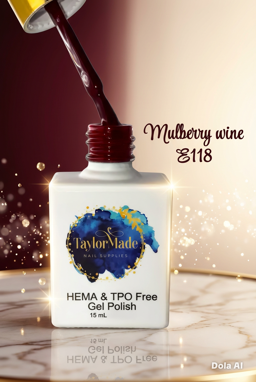 Mulberry Wine 15ml Hema & TPO free gel polish
