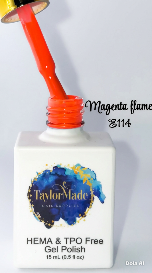 Magenta Flame 15ml Hema & TPO free gel polish