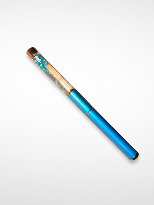 Size 12 Acrylic Nail Brush – Glitter Handle Edition
