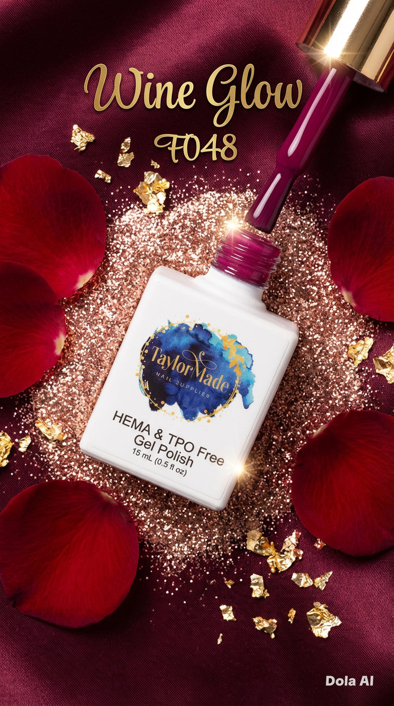 Wine Glow 15ml Hema & TPO free gel polish