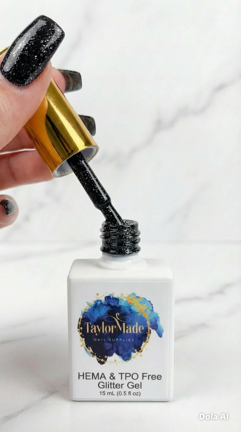 Midnight Galaxy (149) Hema & TPO free Glitter Gel Polish 15ml