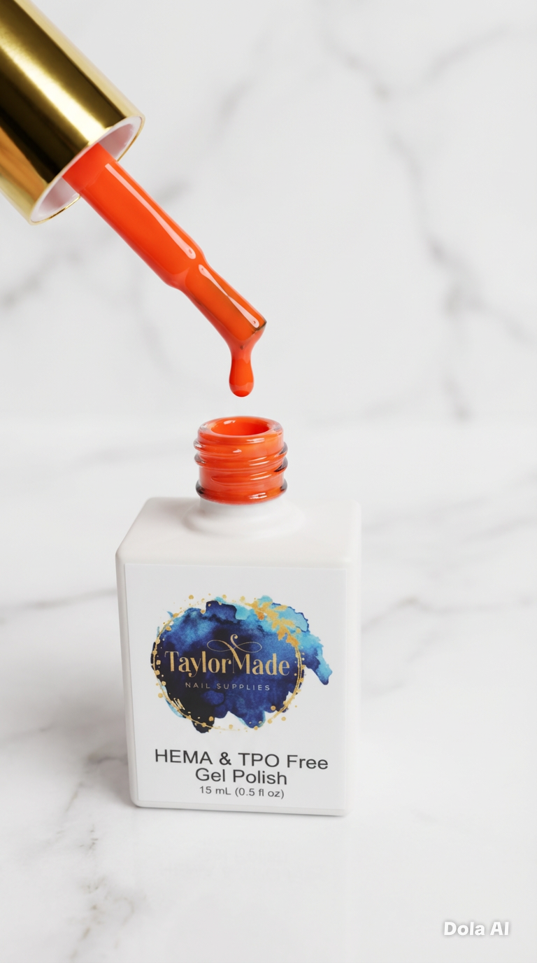 Tangerine Blaze Hema & TPO free Gel Polish 15ml