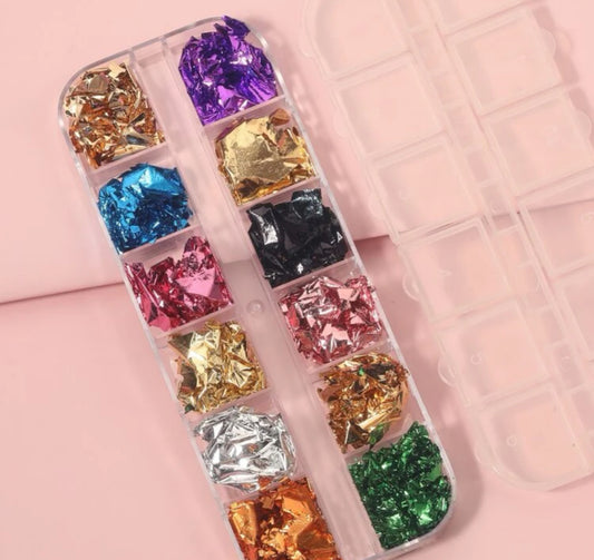 Box of Multi Coloured Foils