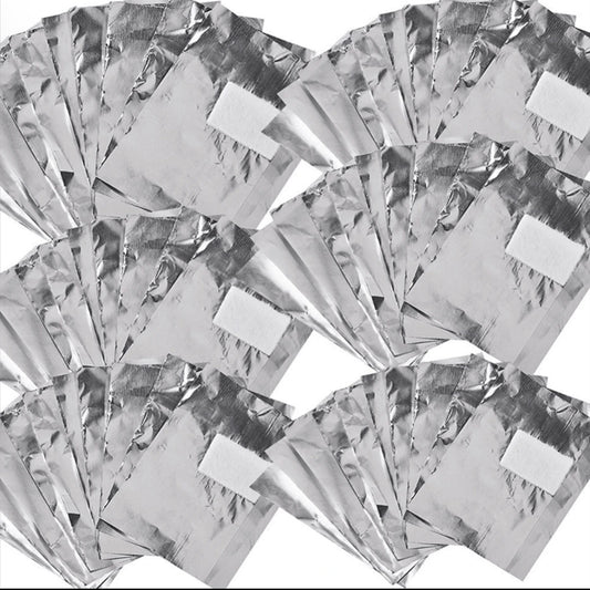 100 Piece Foil Nail Remover Wraps