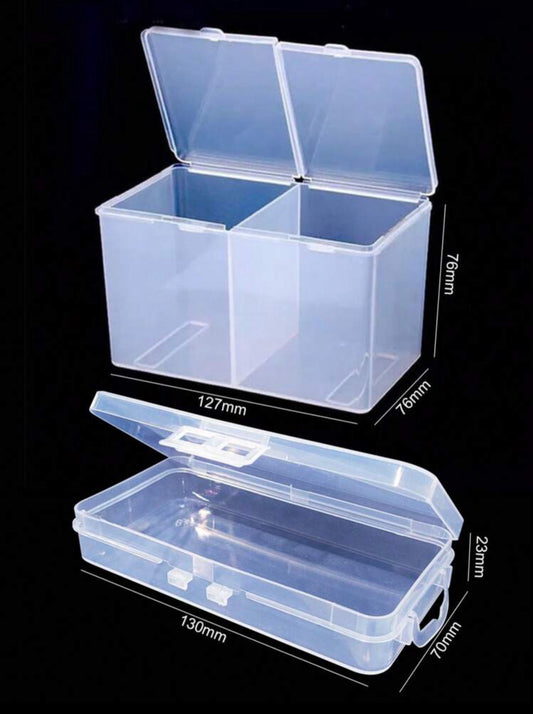2 Pack Clear Storage Containers