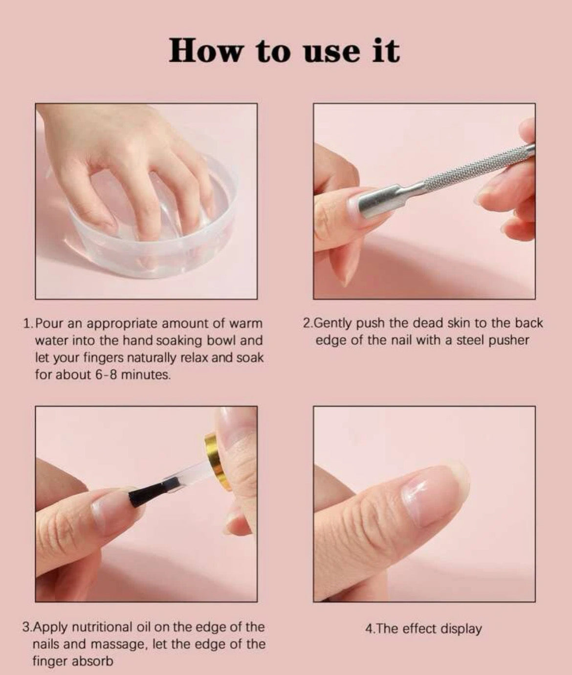 Soak off Clear bowl