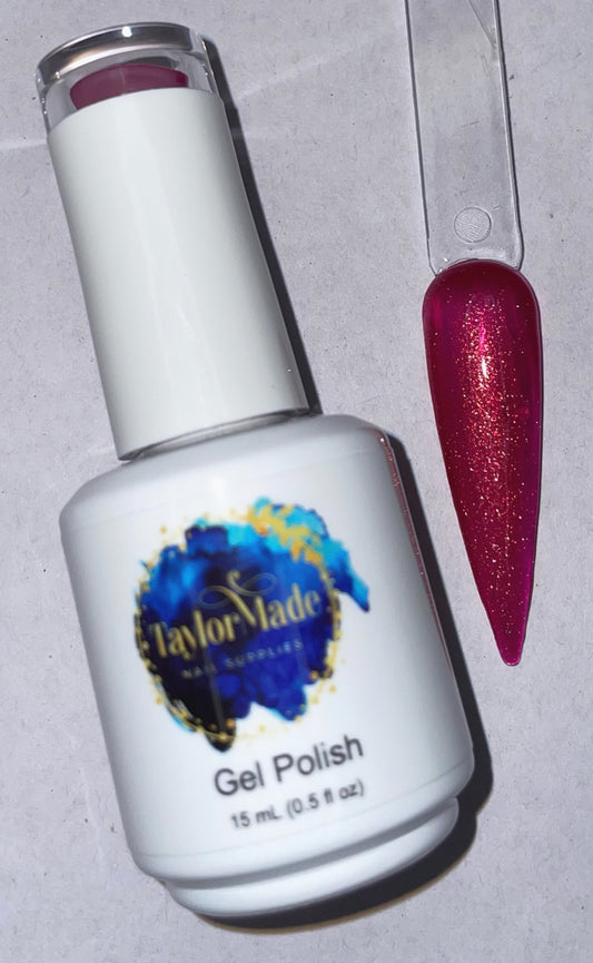 Raspberry shimmer gel polish 15ml