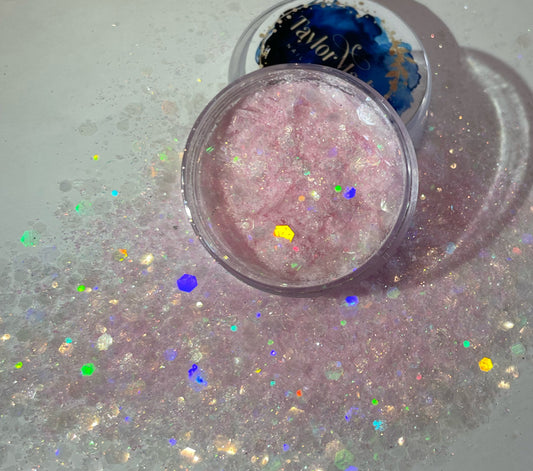 Baby Girl multi cut glitter