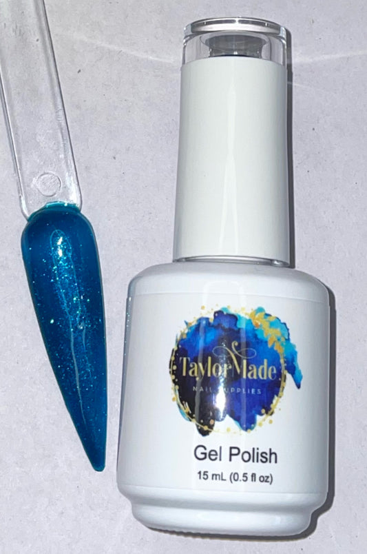 Teal Shimmer gel polish