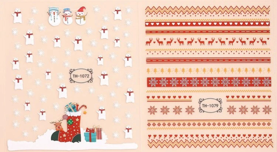 NEW IN❤️ Christmas nail art stickers