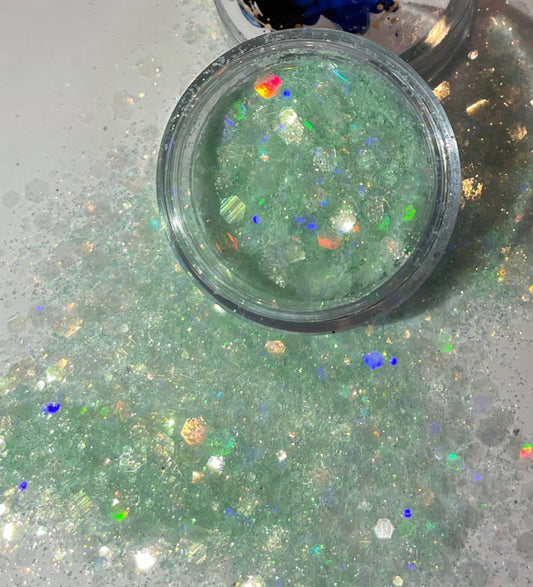 Mint Wonder multi cut glitter