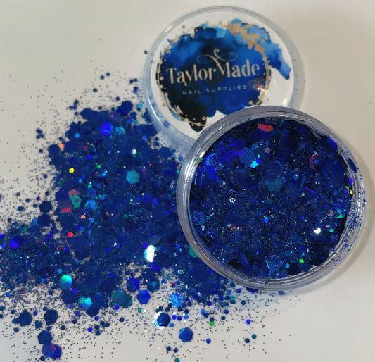 Ocean Blue Multi Cut Glitter