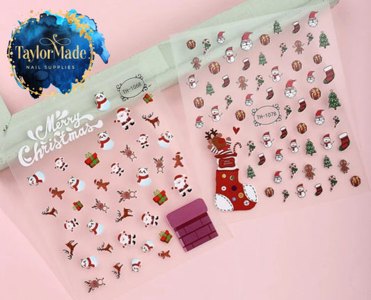 NEW IN ❤️Christmas Nail Art Stickers x 2