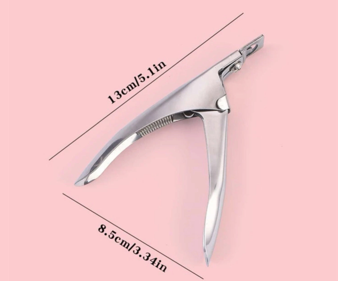 Silver False Nail Clippers