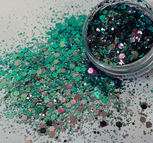 Blue Mermaid Chameleon glitter