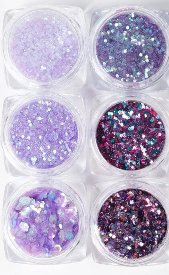 NEW IN❤️Pack of 6 Gorgeous Glitters
