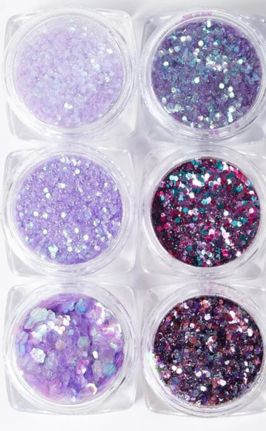 NEW IN❤️Pack of 6 Gorgeous Glitters