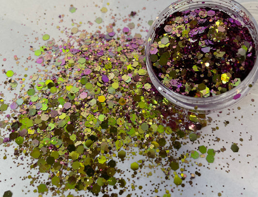 Purple Mermaid Chameleon glitter