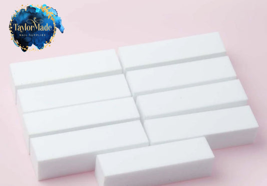 White buffing block