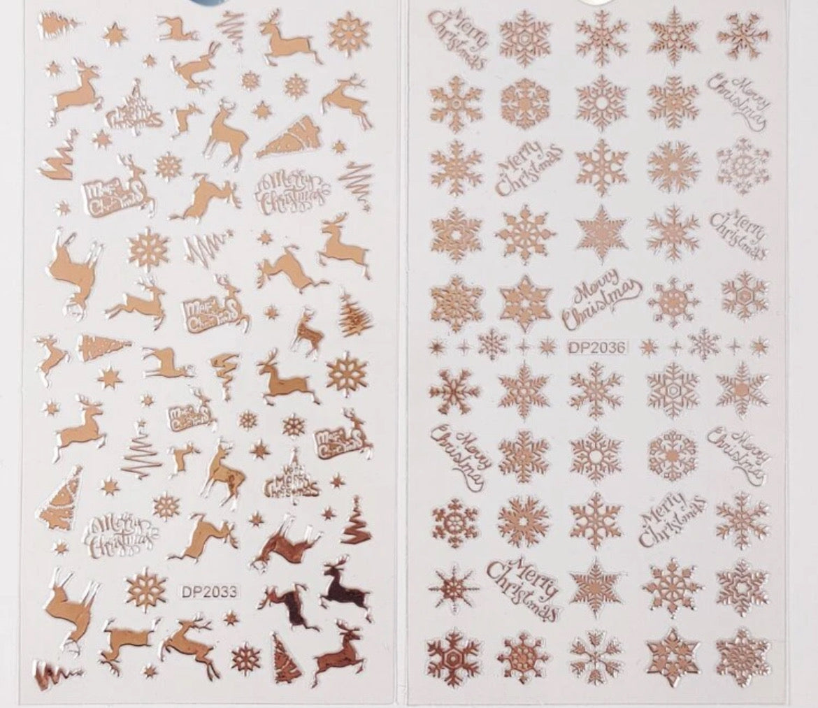 NEW IN ❤️ Gold Christmas Stag stickers