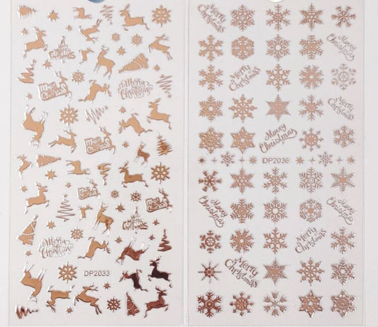 NEW IN ❤️ Gold Christmas Stag stickers